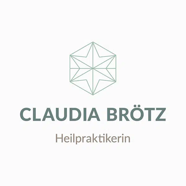 Logogestaltung für eine Heilpraktikerin. Ein Kombinationslogo aus Schriftlichent und Symbol.