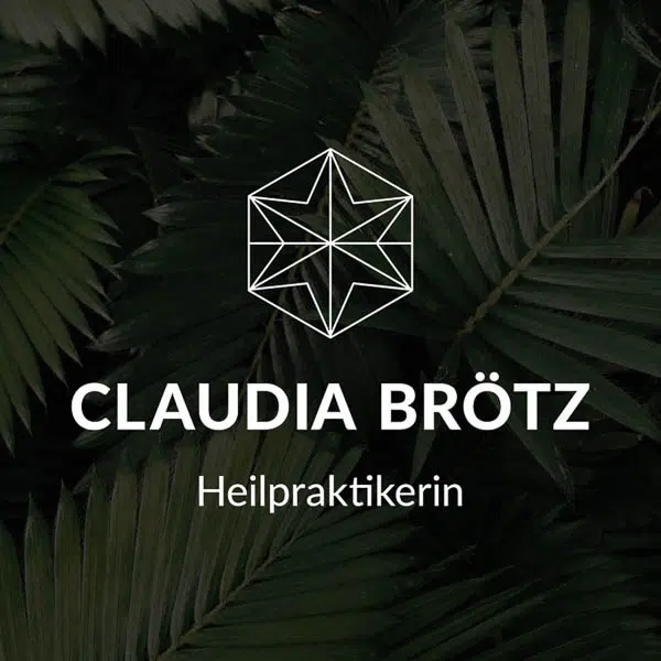 Logogestaltung für eine Heilpraktikerin. Ein Kombinationslogo aus Schriftlichent und Symbol.