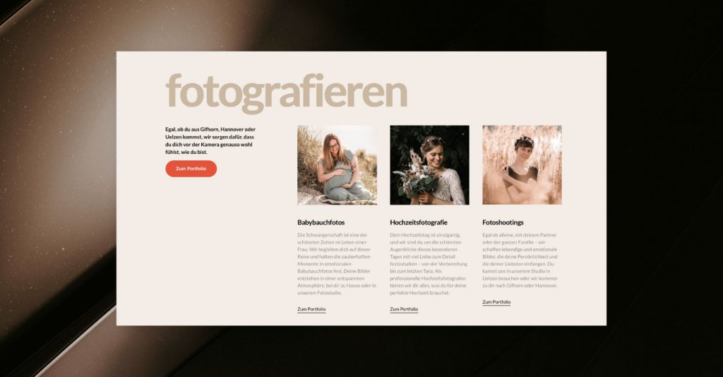 Stilvolles Webdesign fuer Fotografen 21