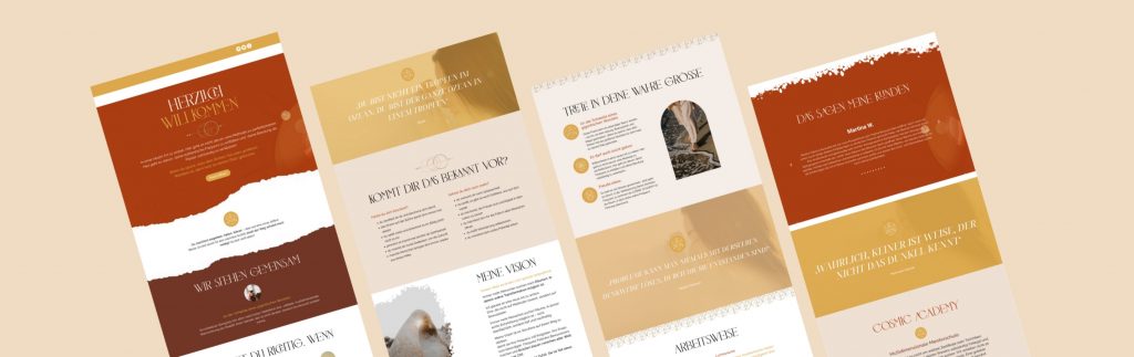 Spirituelles Webdesign für Coaching