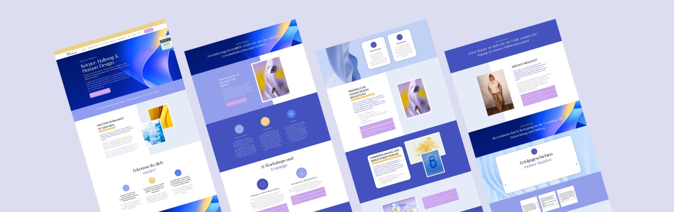 Webdesign für spirituelles Coaching