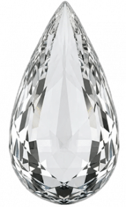 Diamantförmiger Glastropfen als Premium-Element für Webdesign für Coaches