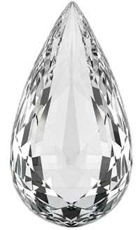 Diamantförmiger Glastropfen als Premium-Element für Webdesign für Coaches